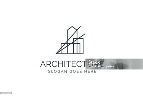 Desain Logo Arsitektur Bangunan Modern Sederhana Dengan Grafis Pencakar ...