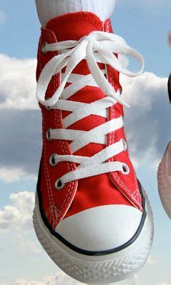 Download wallpaper 240x400 shoes, feet, red, white, sky, clouds nokia ...