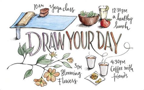 Draw Your Day | Art journal inspiration, Sketchbook journaling, Sketch book