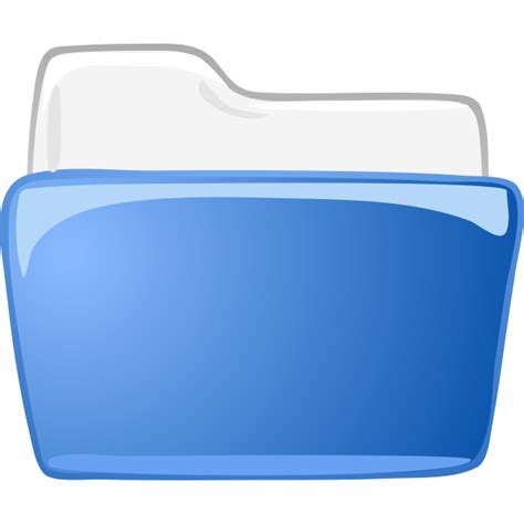 Blue folder icon | Free SVG