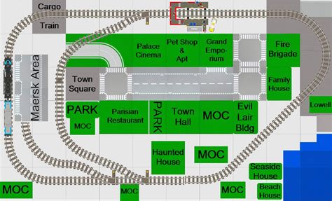 Posted Image | Lego city train, Lego track, City layout