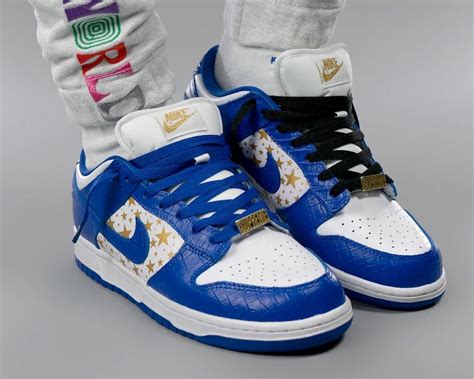 Supreme Nike SB Dunk Low Stars Release Date - Sneaker Bar Detroit