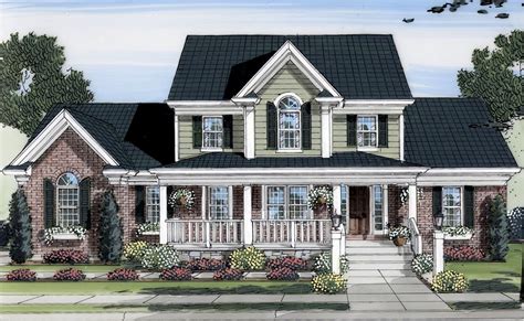 Lovely Two-Story Home Plan - 39122ST | 1st Floor Master Suite, Bonus ...