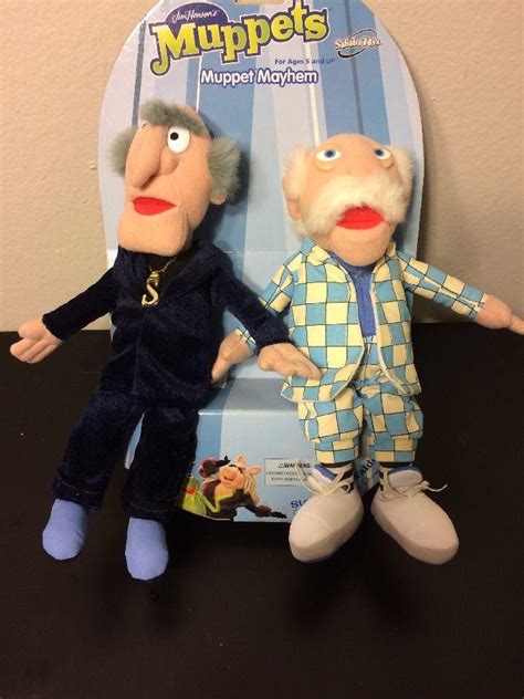 Waldorf Statler Plush Doll Muppet Show Hecklers Sababa Toy 9 inch | #1866424027