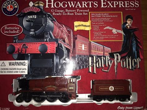 Exclusive Lionel Harry Potter Hogwarts Express G Gauge Battery Powered ...