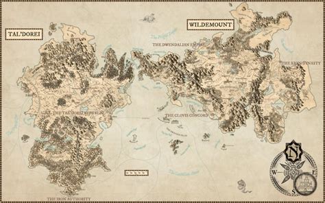 [No Spoilers] Map of Eastern Exandria (Tal'dorei and Wildemount), made ...