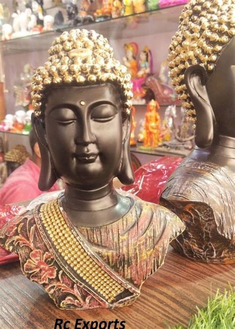 Polyresin Buddha Head Idol Statue For Home Decor/Office Desk Decor/Vastu Vintage Buddha at Rs ...