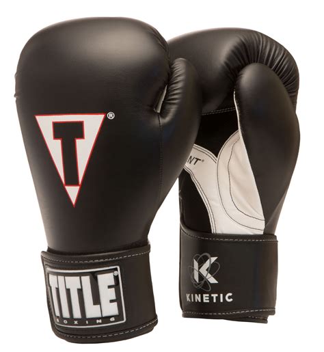 TITLE Boxing Kinetic Aerovent Boxing Gloves Black/White 16 oz. - Walmart.com - Walmart.com