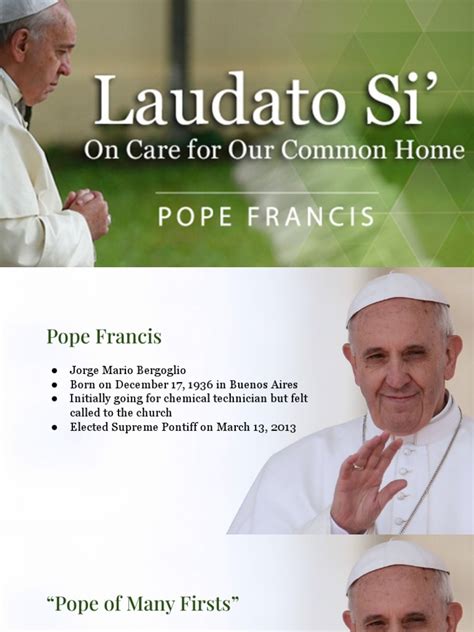 Pope Francis Laudato Si 2015 | PDF | Eucharist | Pope Francis