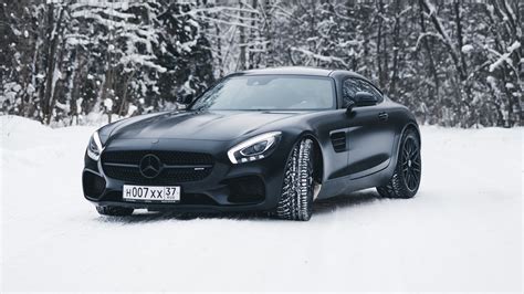 1920x1080 Black Mercedes Amg Gt In Snow 4k Laptop Full HD 1080P ,HD 4k Wallpapers,Images ...