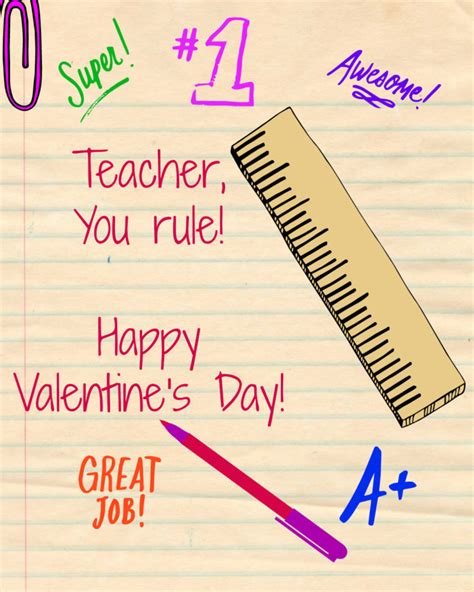 Teacher Valentine Printables