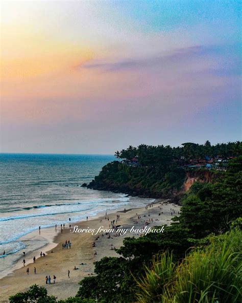 The most beautiful sunset from a cliff beach! Varkala, Kerala-such a beauty! #varkala # ...