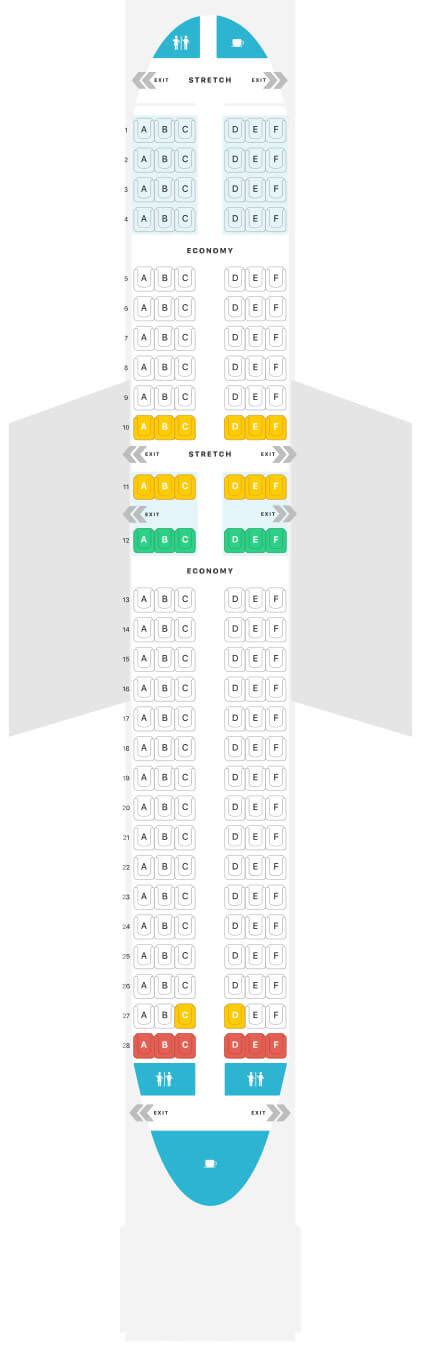 Frontier A320 Seat Map - Airportix