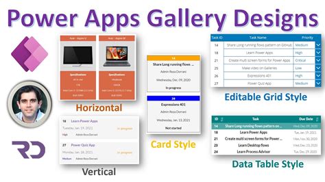 Power Apps Gallery Design Ideas - YouTube