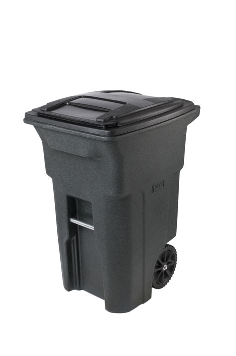 64 Gallon Residential Curbside Trash Can Cart Rolling Garbage Bin w Lid 2-Wheels 723105200150 | eBay