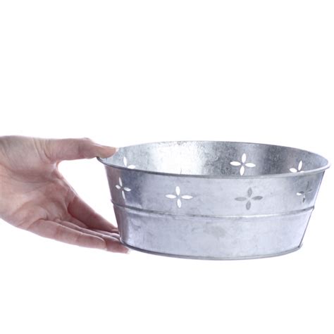 Decorative Galvanized Metal Tub - Baskets, Buckets, & Boxes - Home Decor