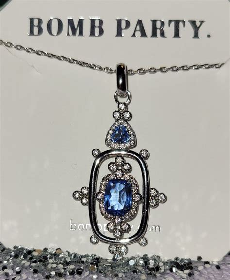 Bomb Party Mirror Mirror Necklace Light Sapphire RBP3409 | eBay