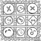 Fun Tic Tac Toe Game Coloring Page  Pagescom sketch template