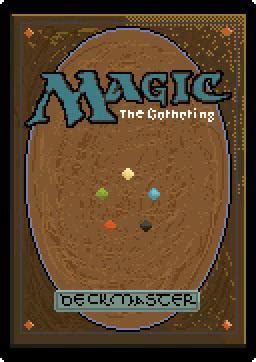 Magic card back : r/PixelArt