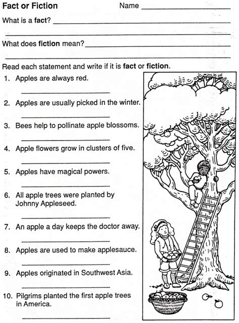 Fact Vs Fiction Worksheets