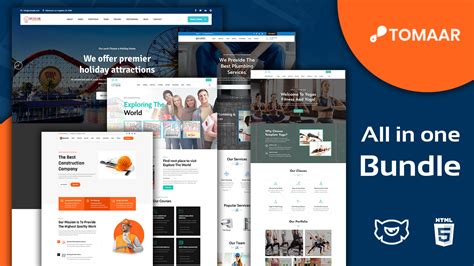 Toomar Business Multipurpose Landing Page Bundle Template