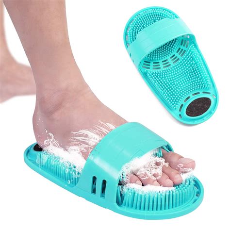 Meidong Silicone Shower Foot Scrubber Personal Foot Massage and Cleaning Non-Slip Foot Scrubber ...