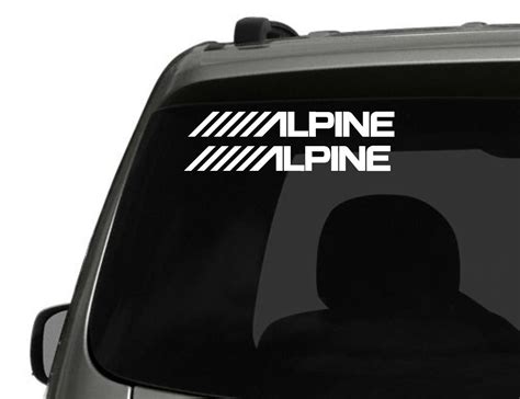 Alpine Logo Car/Van/Window Decal