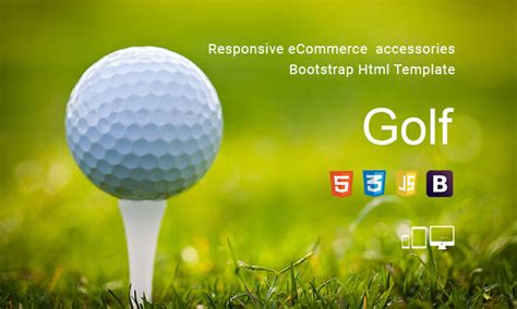 Golf - Responsive eCommerce accessories Bootstrap Html Template | ThemeTidy