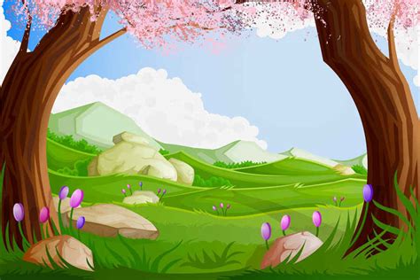 11 Cartoon Landscape Vector Images - Cute Cartoon Landscape Vector, Free Vector Cartoon ...