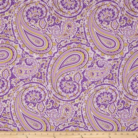 April Cornell Glorious Garden Patient Paisley Purple | Paisley fabric, Paisley, Purple fabric