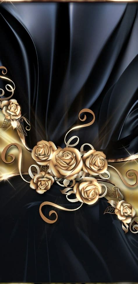 Elegant Black And Gold Wallpaper