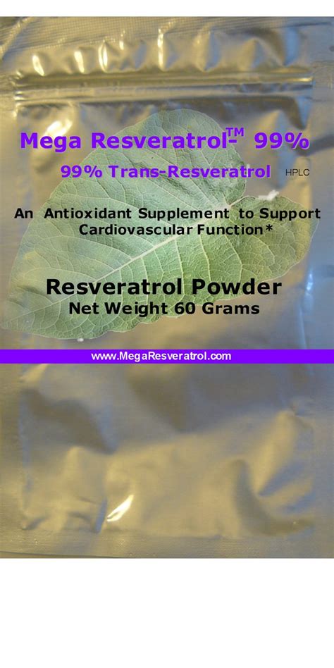 Wholesale Pure Trans Resveratrol Powder - Micronized Trans-Resveratrol Products | Mega Resveratrol