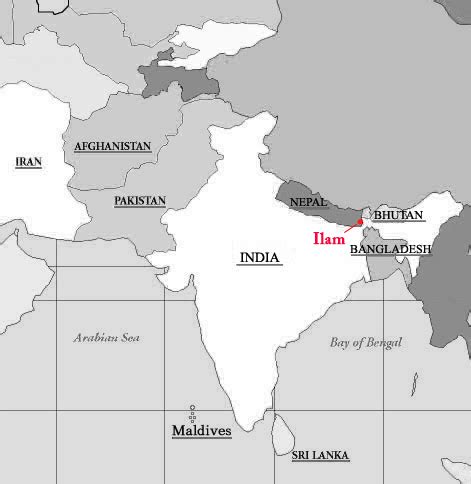 Tea Map - Ilam - The Tao Of Tea