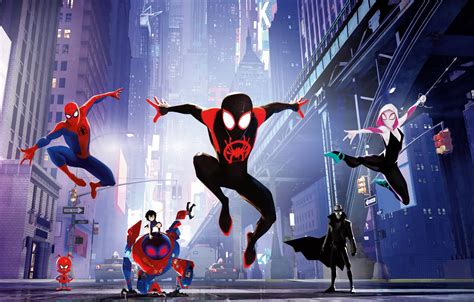 Wallpaper fiction, street, cartoon, home, art, poster, characters, comic, costumes, Spider-man ...