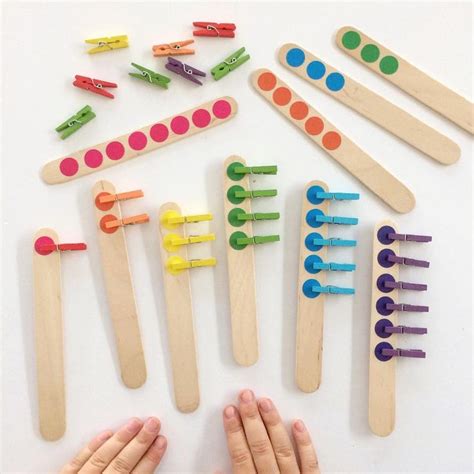 Pin by Tottime on Numbers | Craft stick crafts, Montessori activities ...