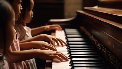 Children playing piano, learning, practicing, and enjoying classical ...