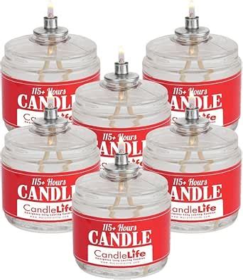 Amazon.com: Candlelife Emergency Survival Candle (Set of 6) - 115 Hours ...