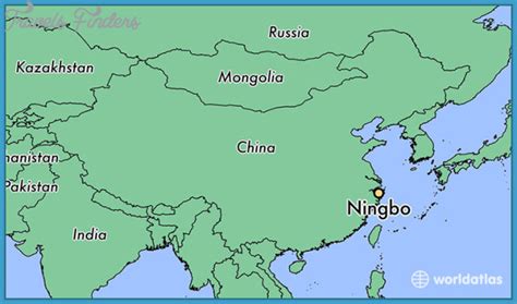 Ningbo Map - TravelsFinders.Com