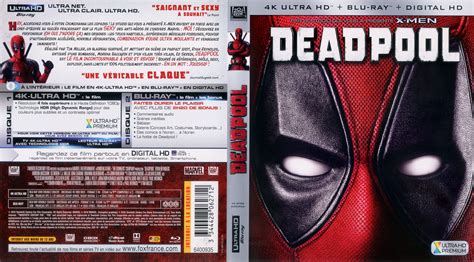 Jaquette DVD de Deadpool 4K (BLU-RAY) - Cinéma Passion