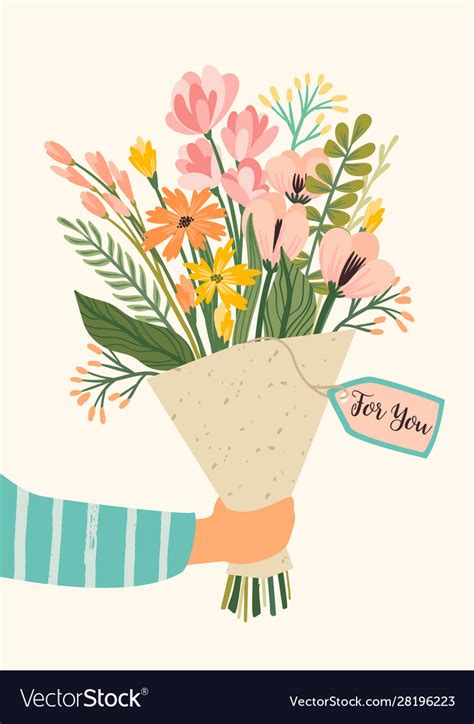 Bouquet flowers design Royalty Free Vector Image