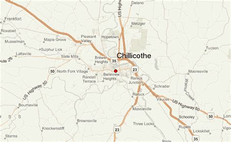 Map Of Chillicothe Ohio And Surrounding Area | Maps Of Ohio