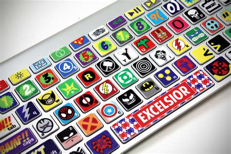 Comic Keyboard Stickers for MacBook - MIKESHOUTS