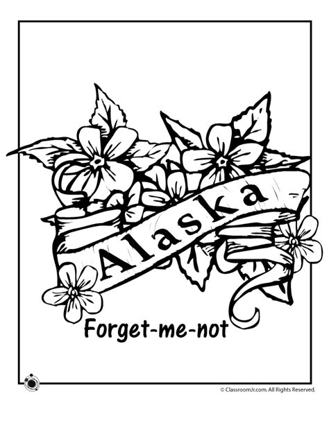 Alaska State Flower Coloring Page | Woo! Jr. Kids Activities : Children ...