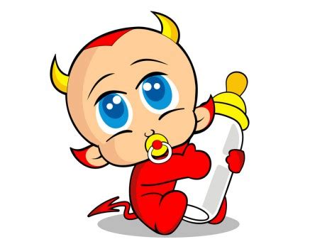 Devil Baby vectors stock in format for free download 970.96KB