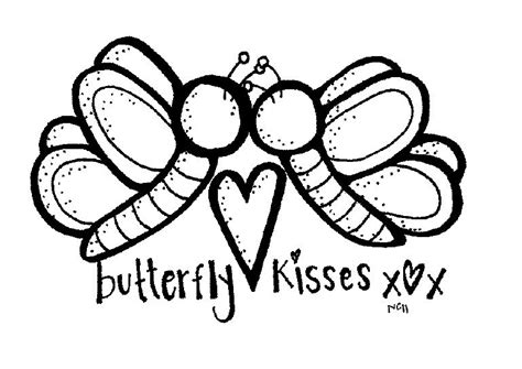 Clipart Of Butterfly Kiss