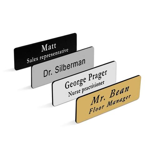 Custom Engraved Name Tag Badge for Business With Pin or Magnet - Etsy