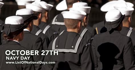 NAVY DAY - OCTOBER 27TH - List Of National Days