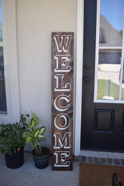 Welcome Sign, Welcome Door Sign, Welcome sign for front door, Porch ...