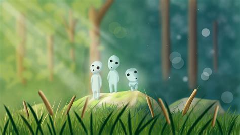 ArtStation - Kodama or Tree Spirit from Princess Mononoke