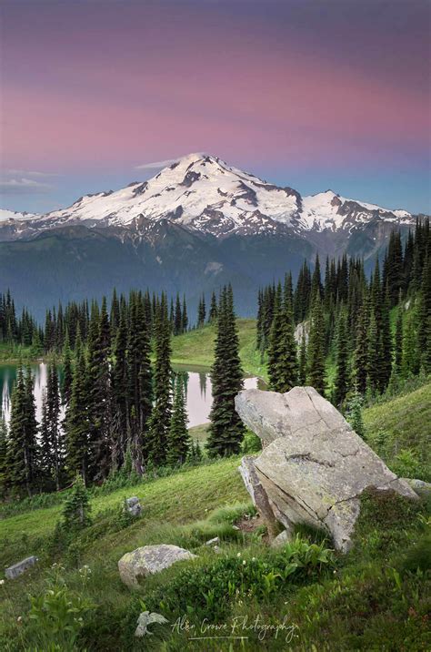 Glacier Peak Image Lake North Cascades - Alan Crowe Photography